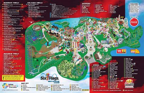 A Map of Six Flags Great Adventure